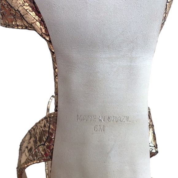 Steve Madden Gold Propel Platform Heel Size 6 - Picture 13 of 14